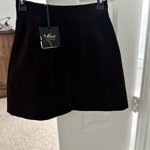 Marchesa Dark Brown Skirt